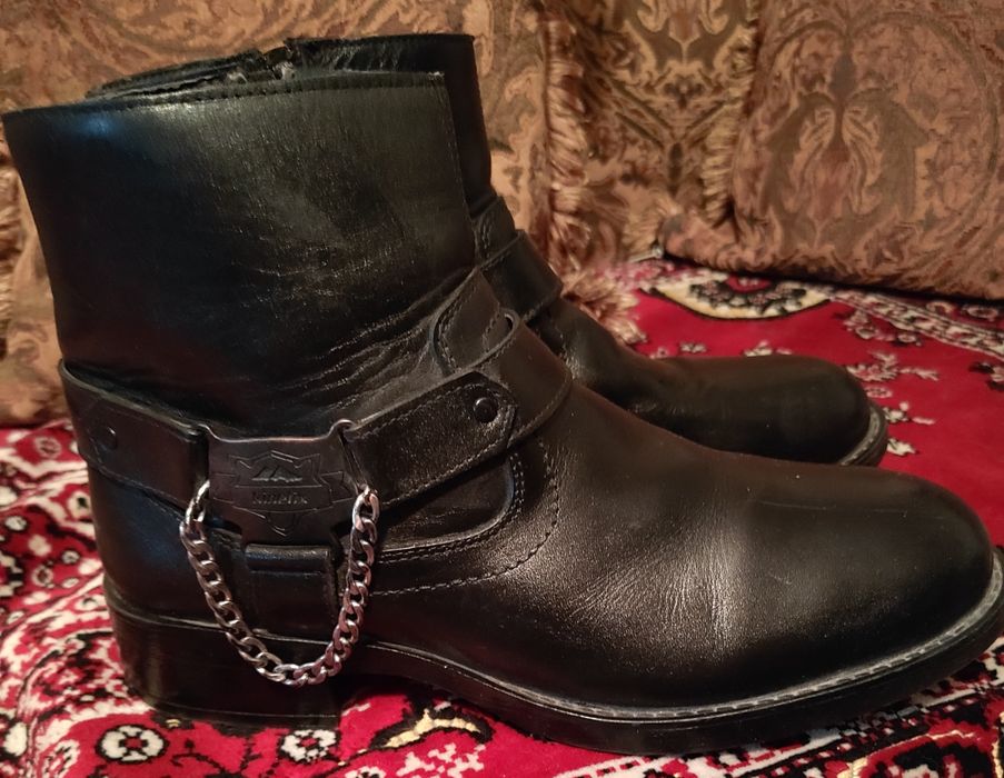 Сапоги мужские кожа  Kreon Турция, демисезонные ,р 42-43