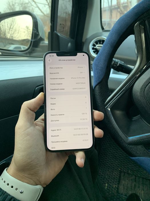 Iphone 12 Promaxs 128GB LLA graphite