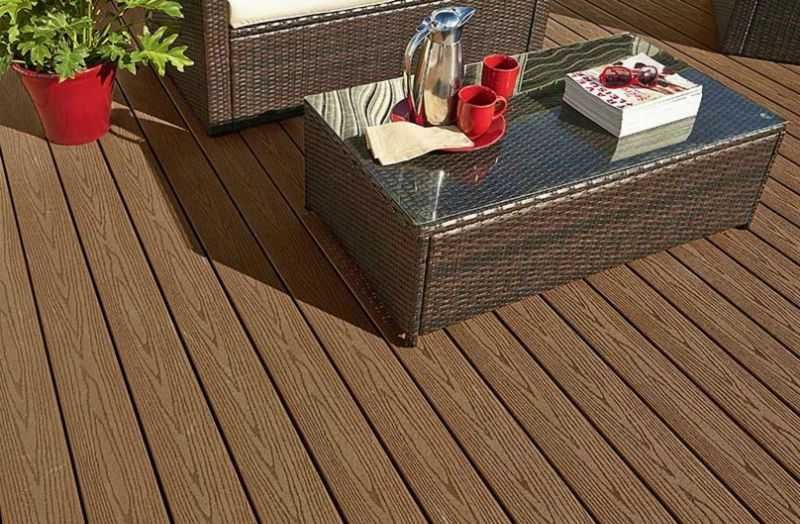 Террасная доска ДПК T-DECKS