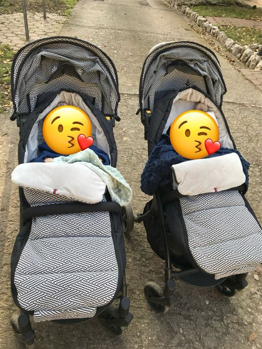 Set complet Gemeni format din carucior Mast3 si scoica Cybex