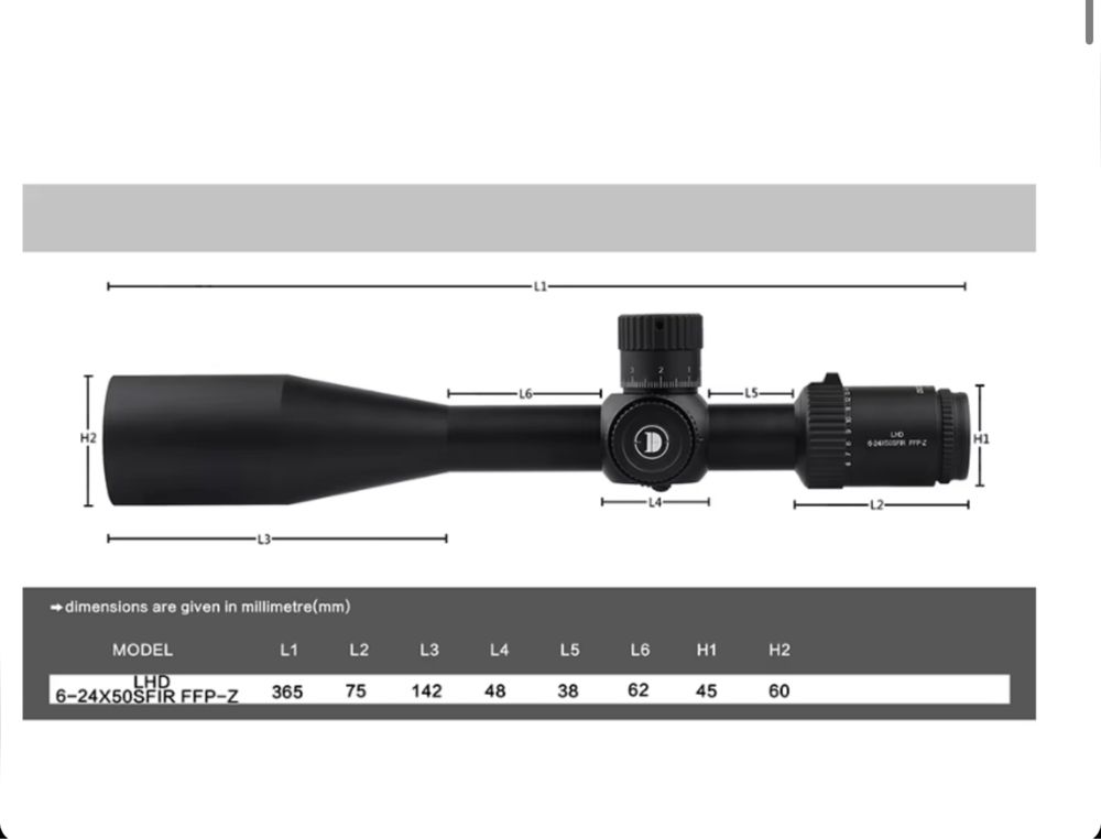 Оптика Discovery LHD 6-24x50SFIR FFP-Z