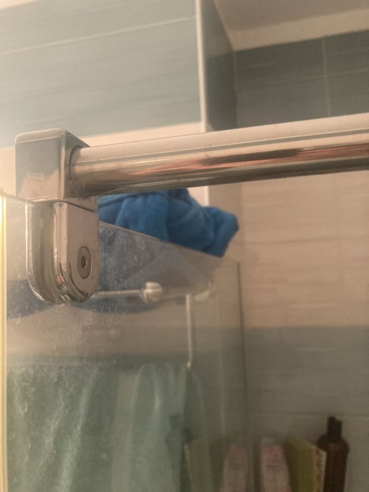Горен държач/ обтегач за статичнен параван/ стъкло за душ