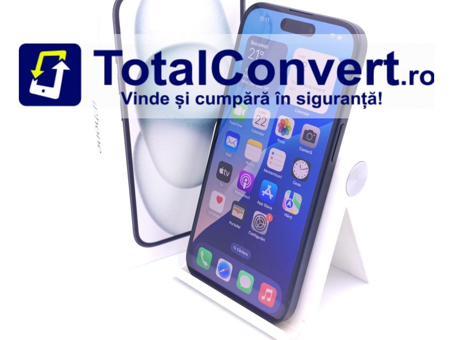 Apple iPhone 15 128GB Black 6GB Single SIM, Garantie 24 luni | #D86825