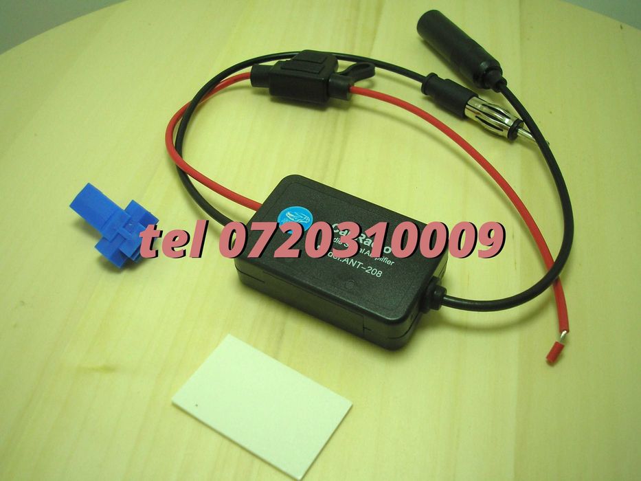 Amplificator De Semnal Antena Radio Auto Fm 12v