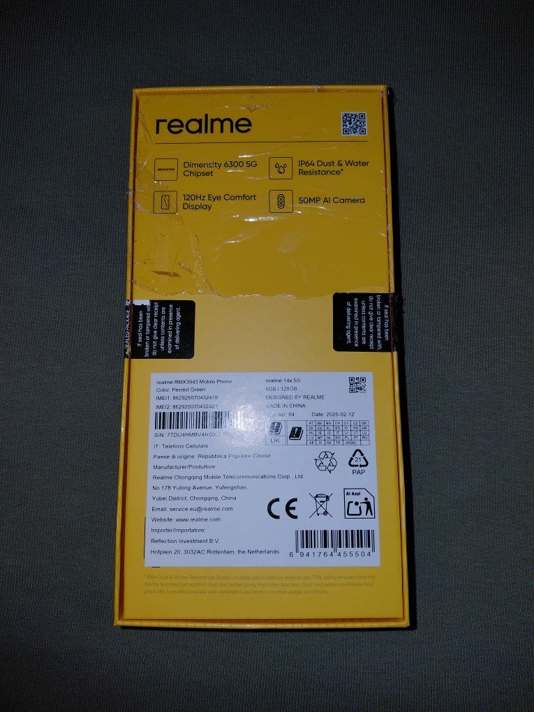 Realme 14x 5G НОВ !!!