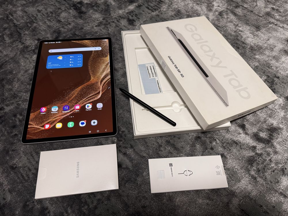 Samsung galaxy tab s8+ 5G  256гб sim как НОВЫЙ В идеальном состоянии