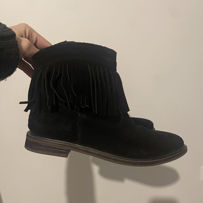 Ghete Mango piele intoarsa