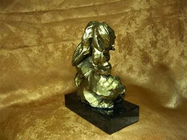 Sculptura Bronz, Modernist, Bust Femeie, Semnata