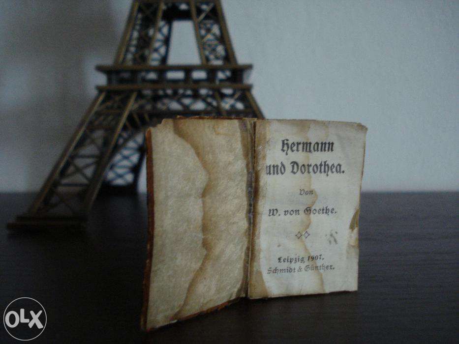 Carte miniatura Johann Wolfgang von Goethe-- Hermann und Dorothea 1907