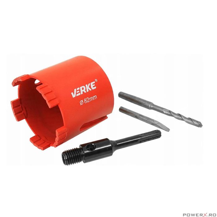 Carotă diamantata pentru beton, 82 mm, SDS+, M16, 5 segmente, Verke