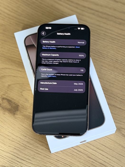 iPhone 16 Pro Max Desert Titanium - ca nou, garanție + accesorii cadou