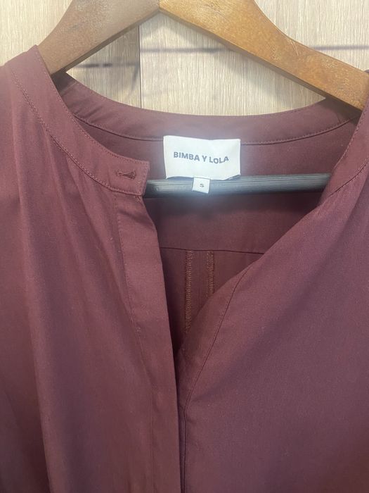 рокля Bimba y Lola – бордо, с колан, размер S