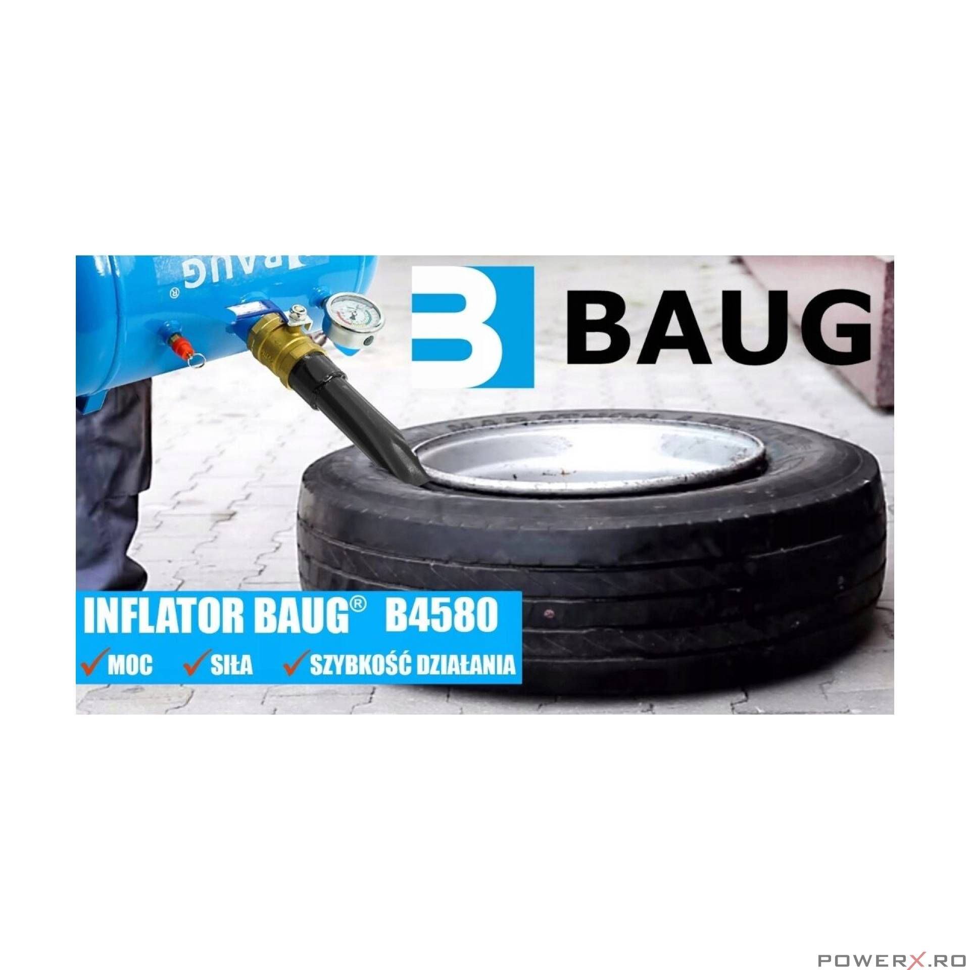 Rezervor aer comprimat 40L pentru vulcanizare BAUG