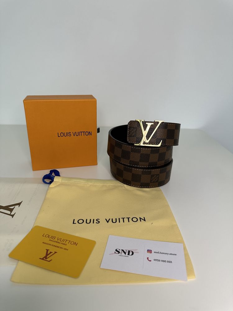 Curea Louis Vuitton piele canvas 100% cutie inclusă