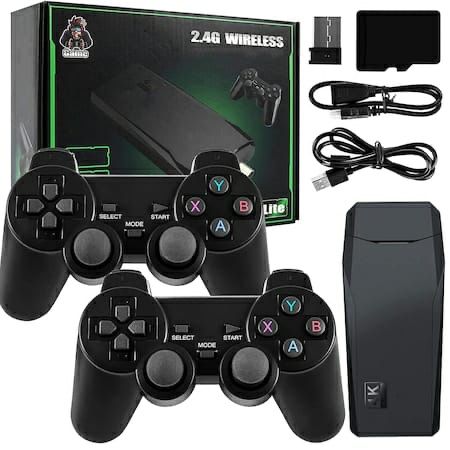 Consola Retro 10.000 de Jocuri Video, 2xControler Wireless, 4K,32GB