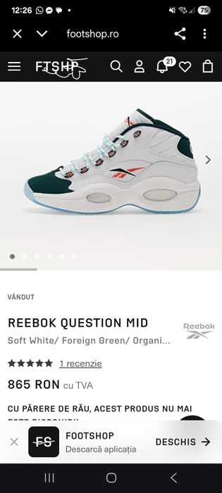 Vand reebok addidasi noi marimea 39