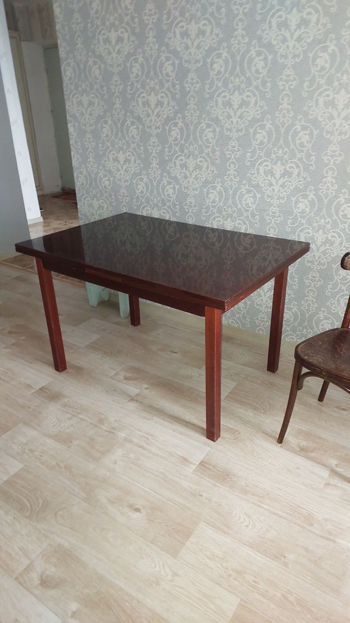Стол раскладной  полированный 120×80, раздвижной