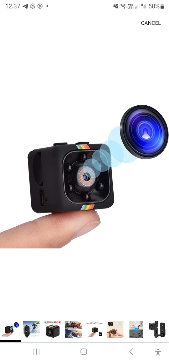 Mini camera spion full HD 1080 P