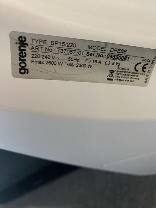 Сушилня Gorenje Airrefresh 8 кг