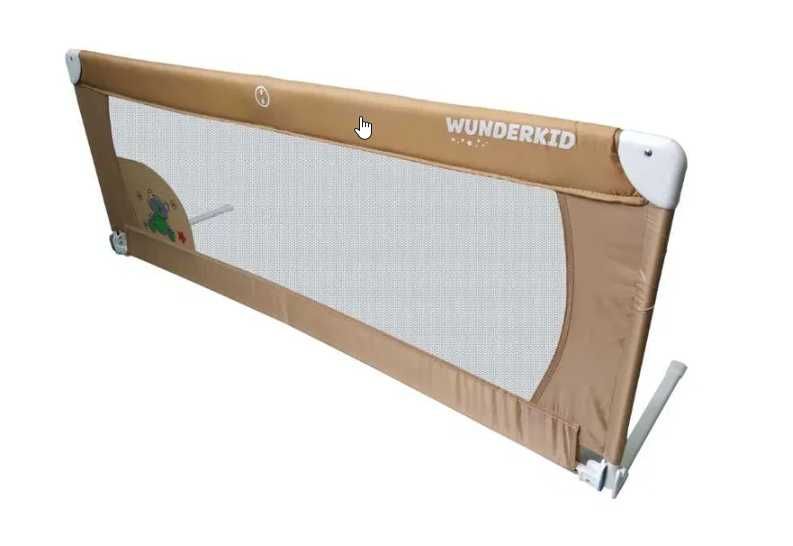 Защитна бариера за бебешко легло, Wunderkid, 150x58, Бежова