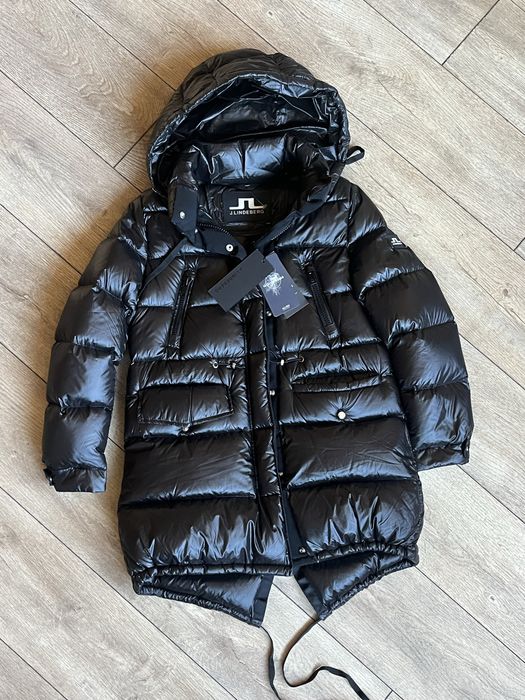 J.LINDEBERG : Ново дамско дълго  зимно яке с пух - размер S / Оригинал