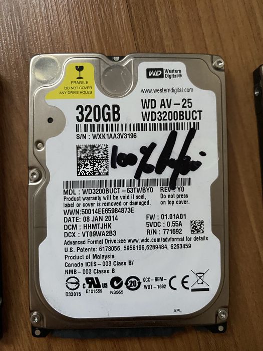 Hard disk laptop 2.5” ,100% viata