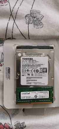 Hard disk 500 GB + Ram 4 GB DDR3L 1600MHZ 1,35 V