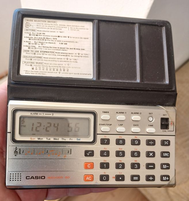 Musical electronic calculator Casio Melody 80 Japan
