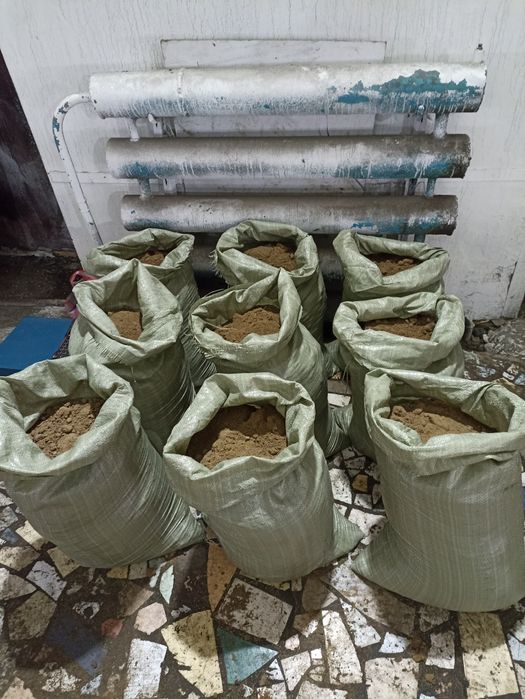 Песок речной "золотая осень" в мешках  НЕЗАМЁРЗШИЙ доставка