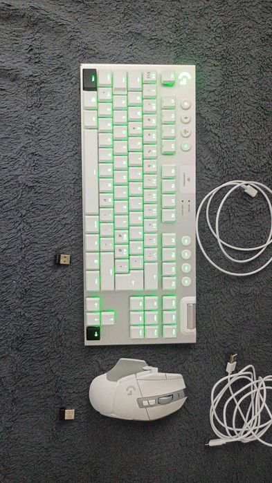 Logitech G915 TKL Wireless White + Logitech G502 X Wireless White
