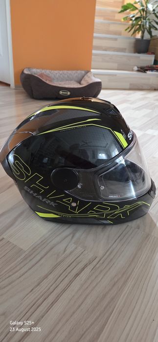 Casca moto Shark D-Skwal 2 Cadium black-yellow