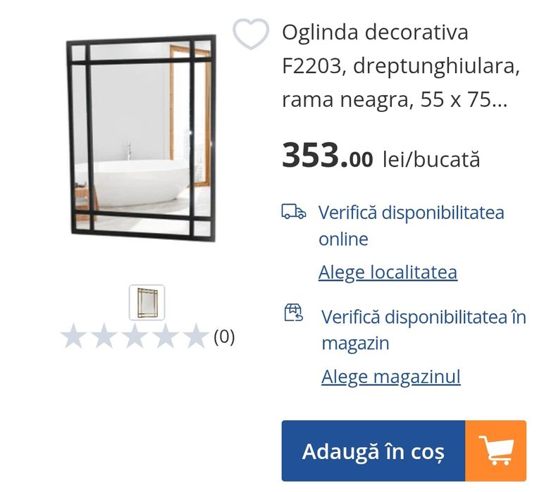 Oglinda decorativa 55*75