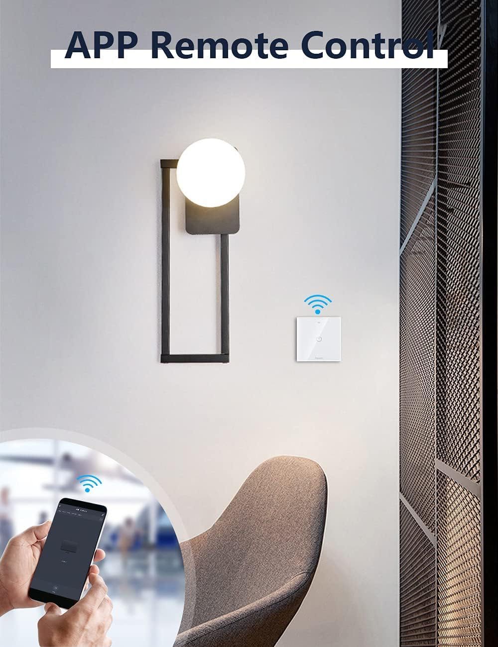 WiFi свързан превключвател, Maxcio Light WiFi стенен превключвател
