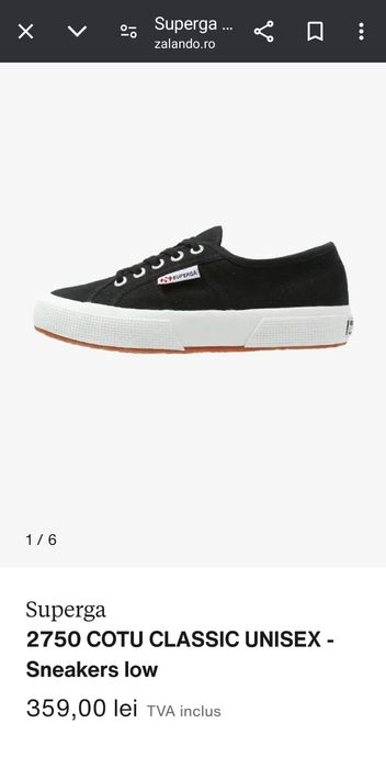 Tenesi Superga classic unisex noi