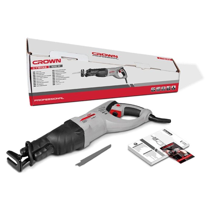 Сабельная пила Crown 1010Вт. Пила для мяса. Дерево. Металл.Гарантия!