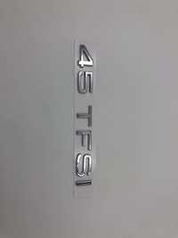 Emblema Audi 45 TFSI spate crom