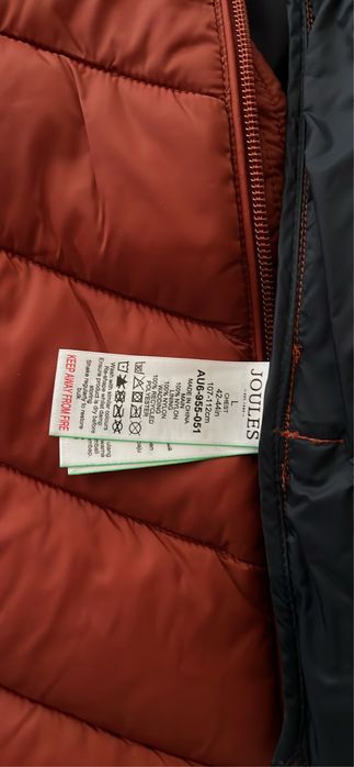 Garrett Orange Showerproof Padded Gilet