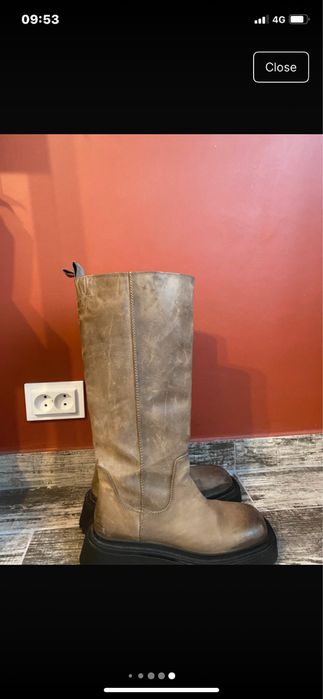 Ghete din piele naturala Zara