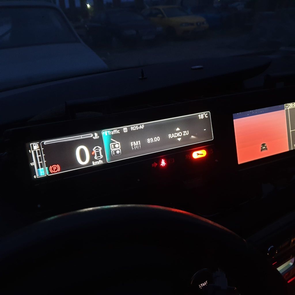 Ceasuri display bord Renault Scenic 3 Navigație card sd