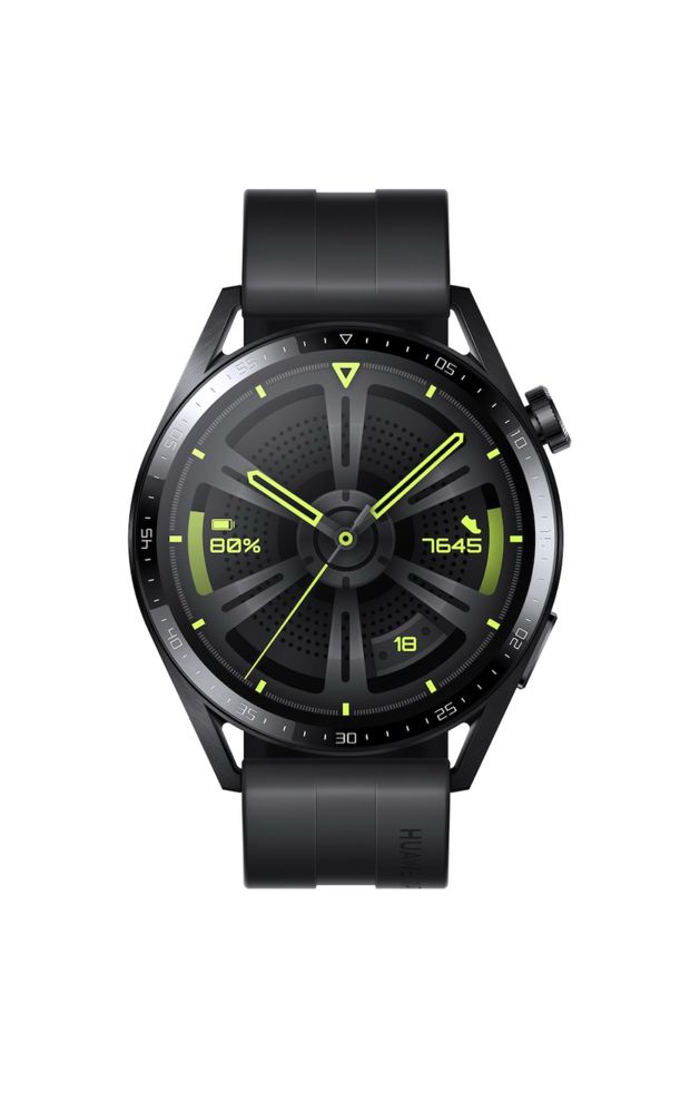 Смарт часовник Huawei Watch GT3, 46 mm, Fluoroelastomer Strap, Black
