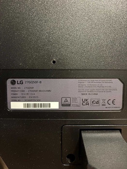 Монитор LG UltraGear 27GQ50F-B FullHD 27" 165hz