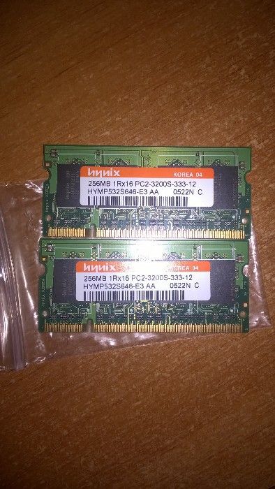 Kit dual-channel 2x256MB RAM DDR2 SODIMM