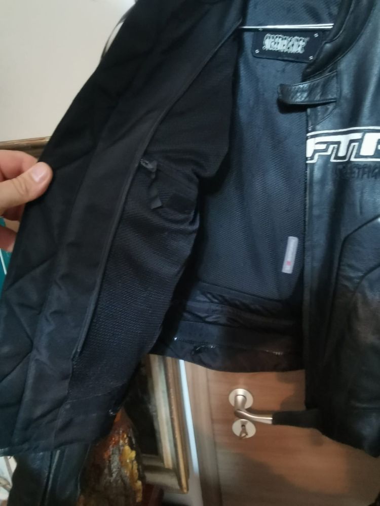 Costum/ combinezon geaca si pantaloni piele moto streetfighter