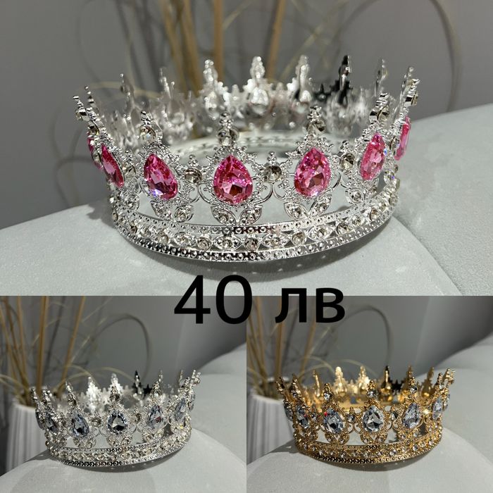 Тиари, корони, аксесоари за коса и комплекти