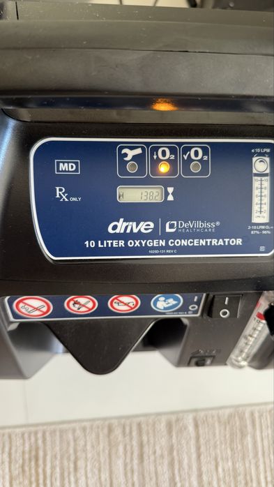 Concentrator de oxigen DeVilbiss 1025KS – 10 litri, doar 138 ore!
