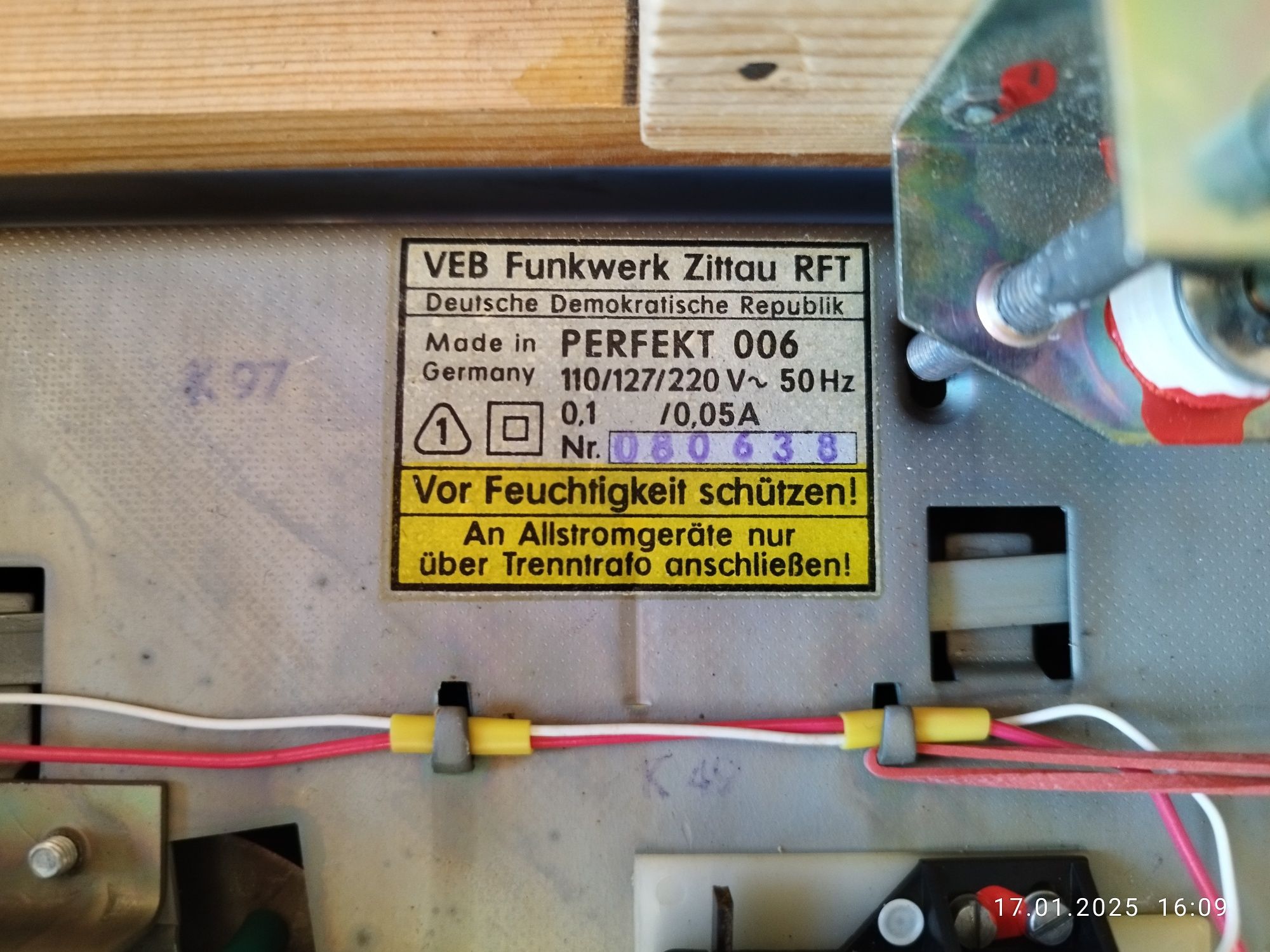 Грамофон ретро нов RFT 106