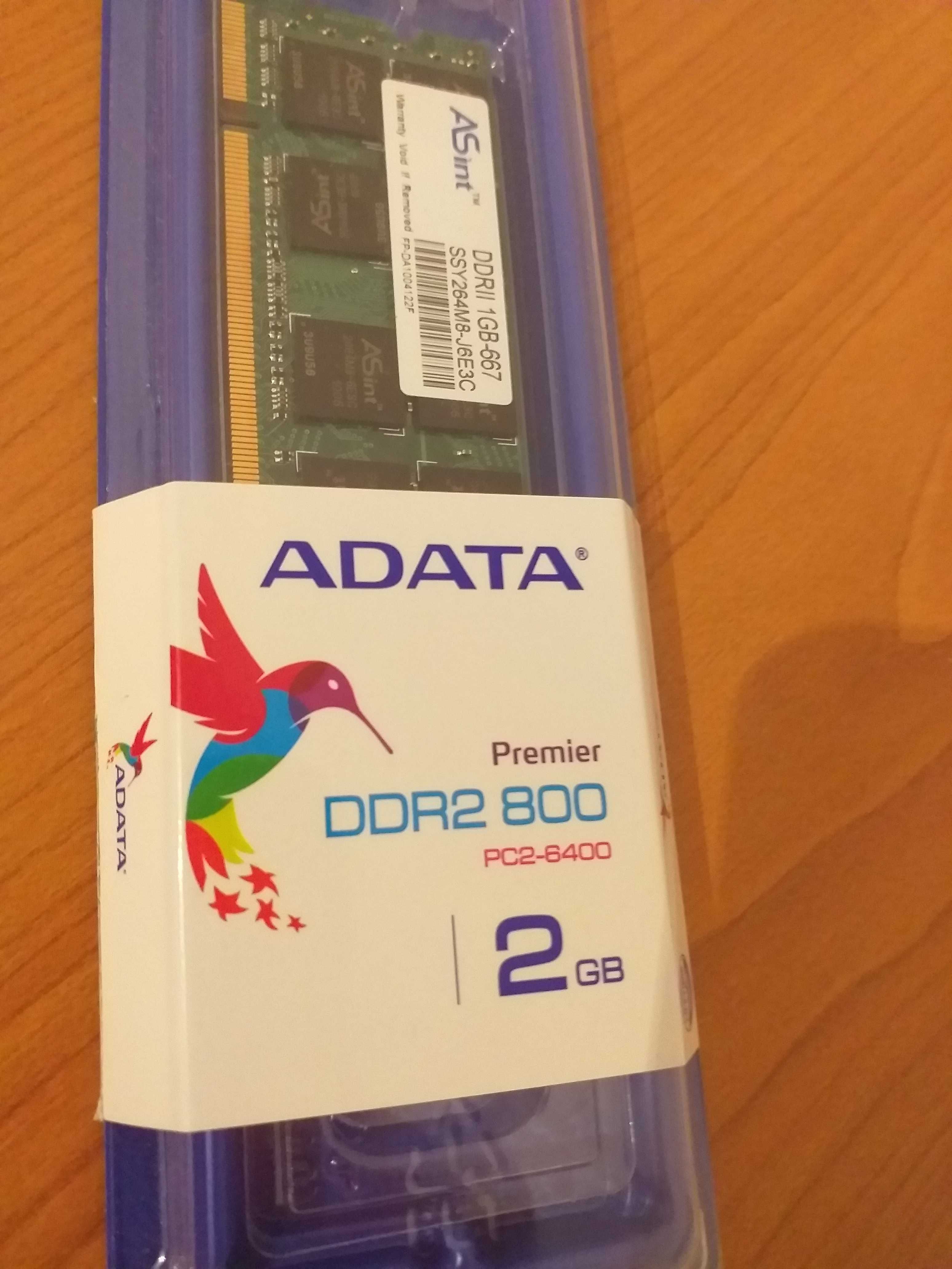 Memorie Desktop A-Data Premier 1GB DDR2 800MHz;AD2S800B2G6-S,Noua,Taiw