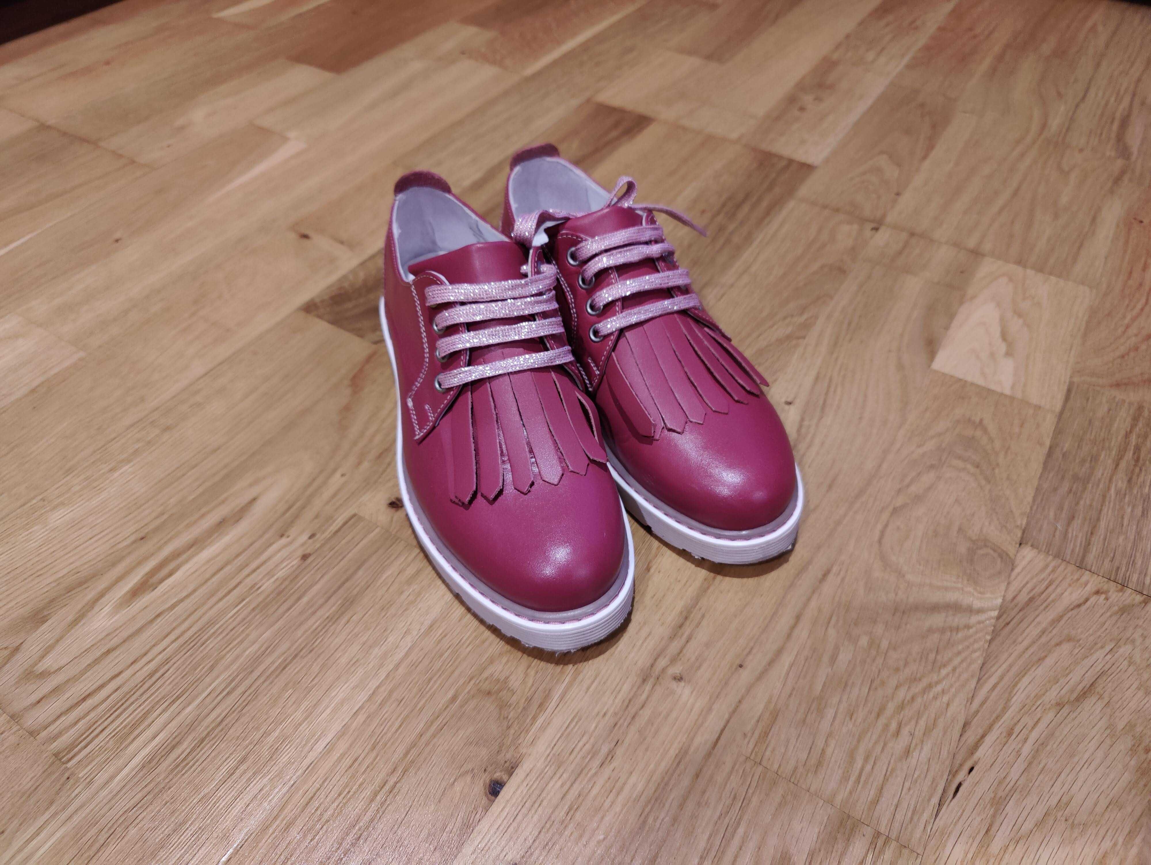 Pantofi Marelbo roz de dama 36 - piele naturala - noi