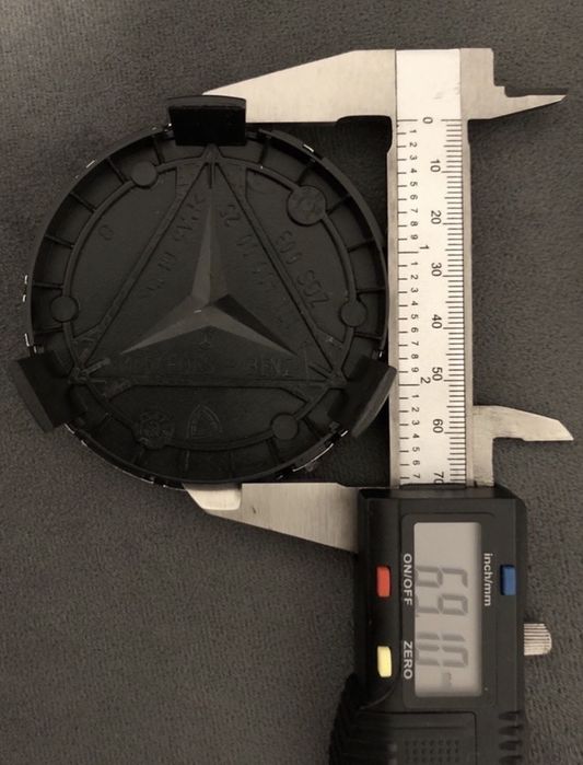 Set Capace New Black Edition Roti Jante negre Mercedes 75mm S G C E