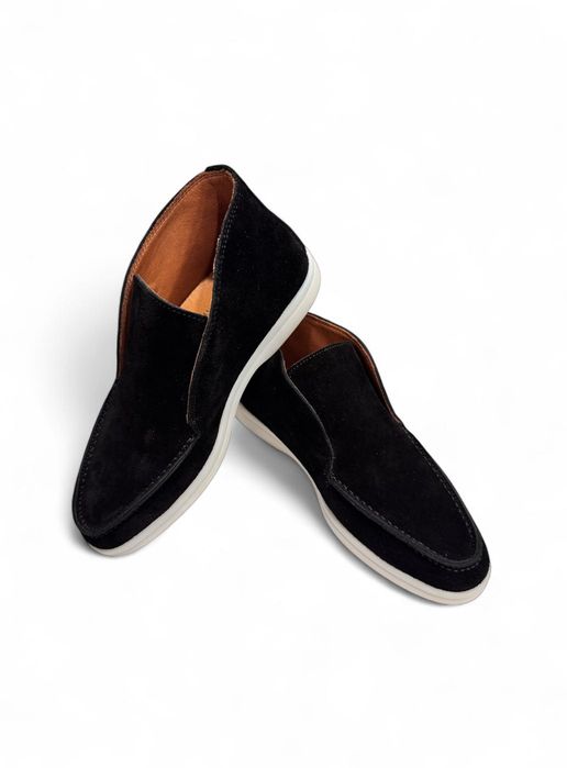 Дизайнерски дамски лоуфъри LP в черен цвят